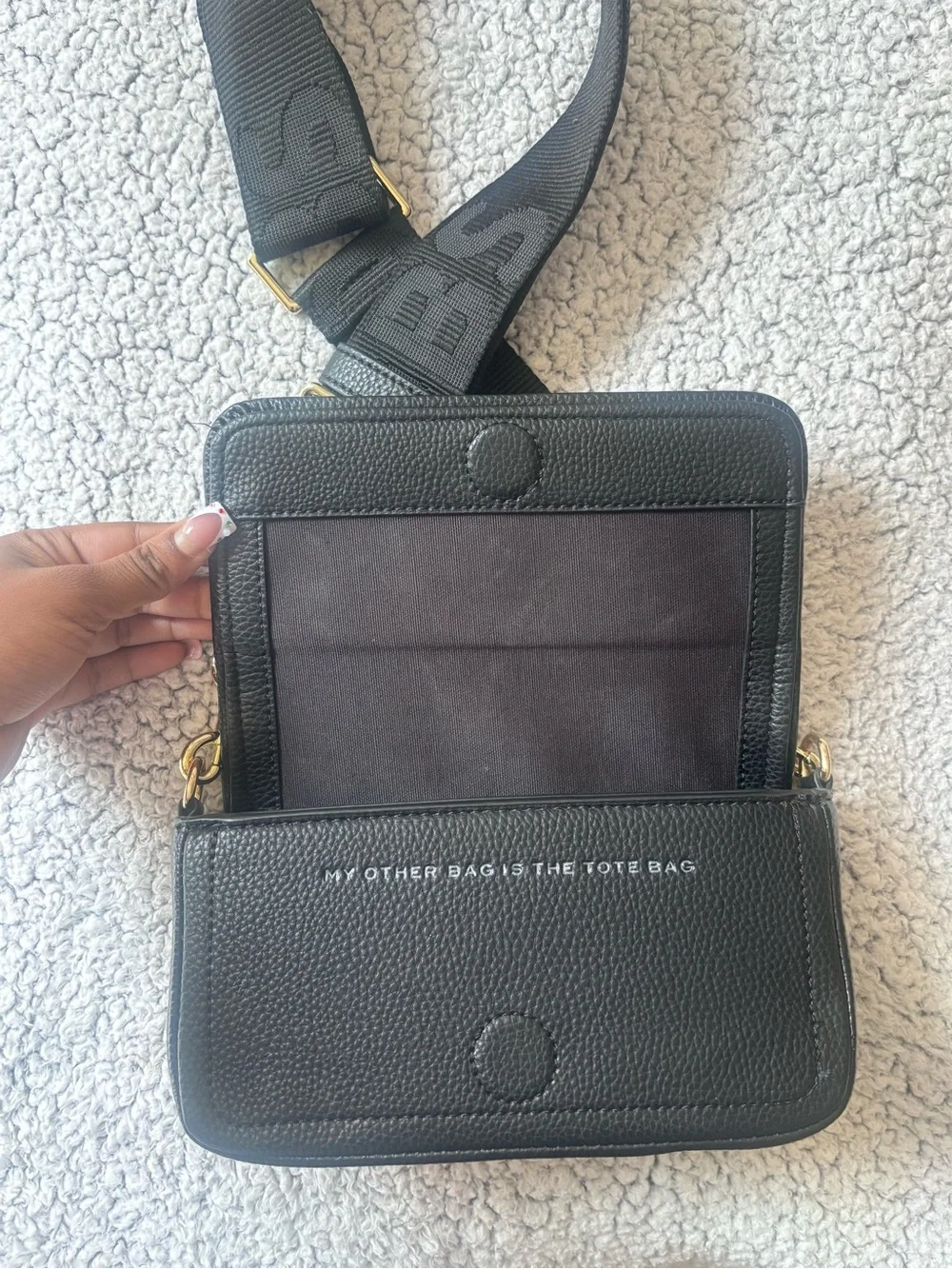 The Mini Bag Crossbody in Black - Picture 6 of 7